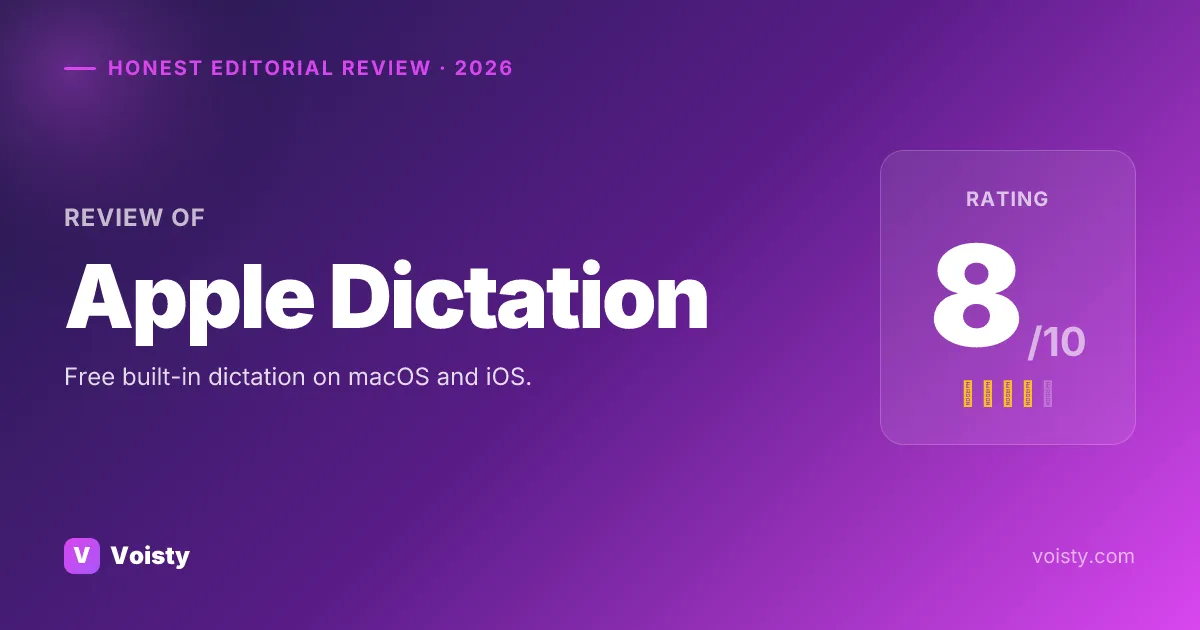 Apple Dictation honest review