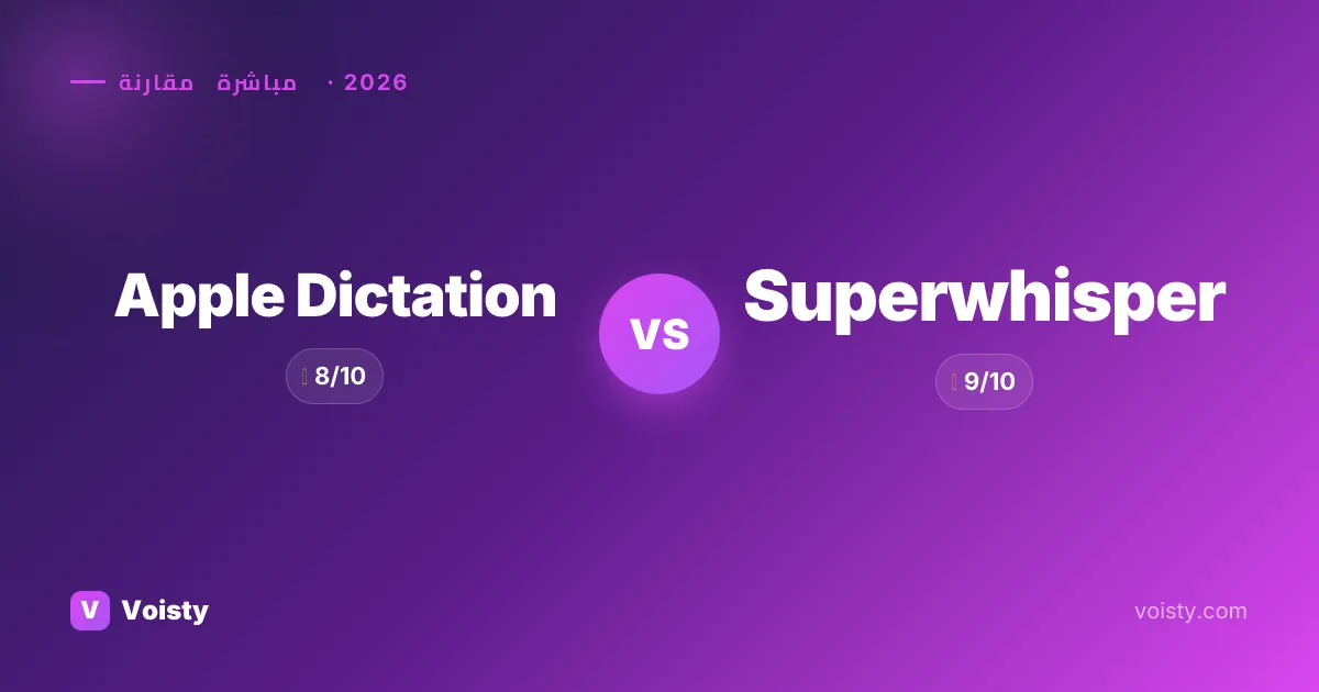 Apple Dictation vs Superwhisper