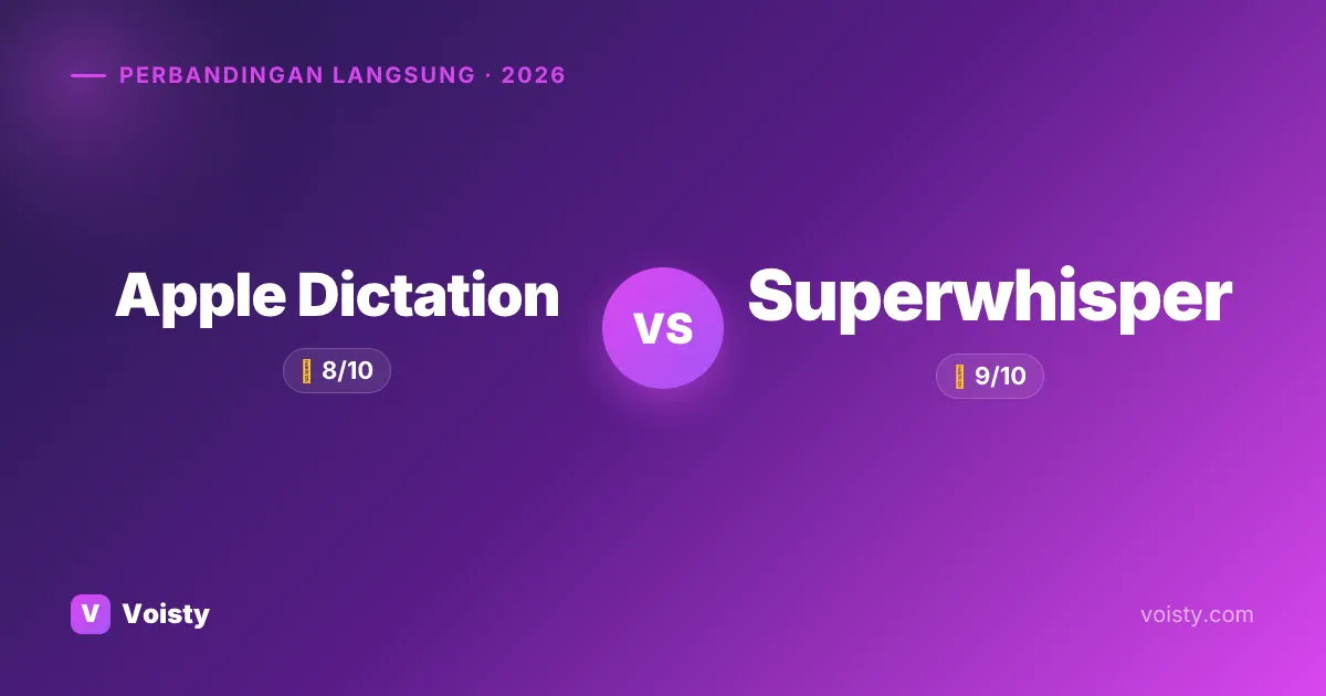 Apple Dictation vs Superwhisper