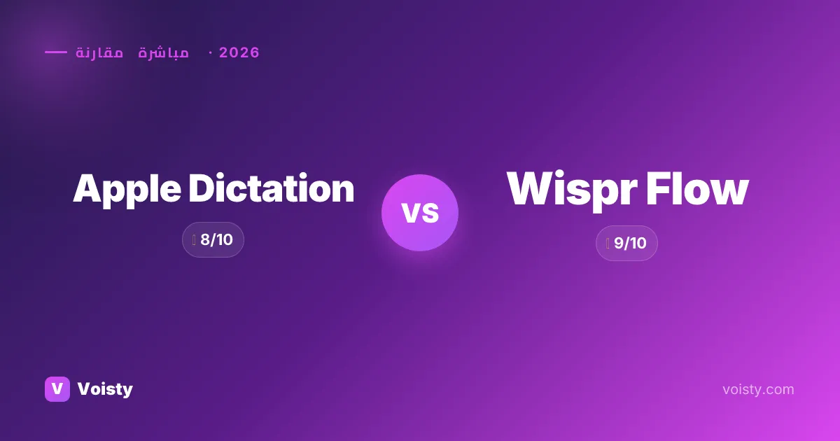 Apple Dictation vs Wispr Flow