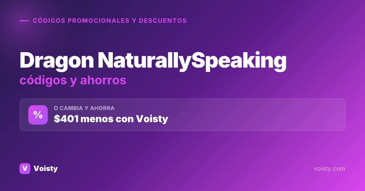 Códigos promocionales de Dragon NaturallySpeaking