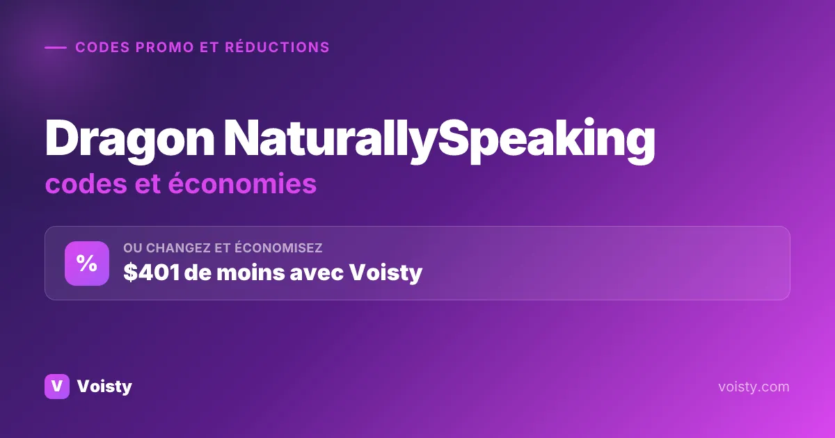 Codes promo Dragon NaturallySpeaking
