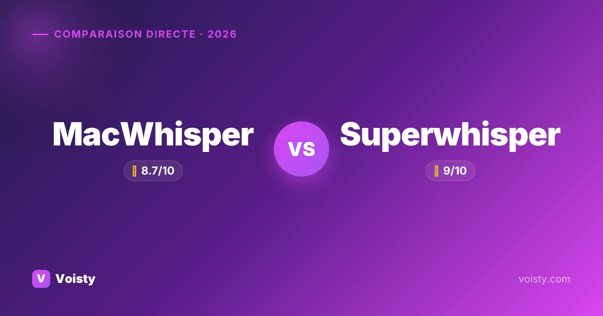 MacWhisper vs Superwhisper