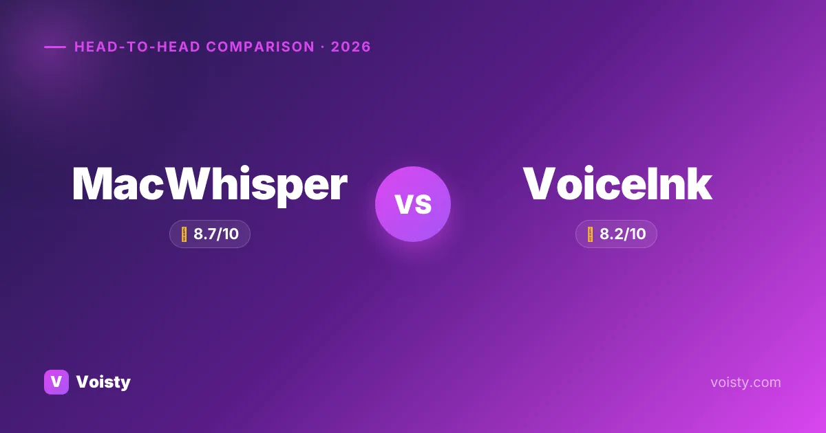 MacWhisper vs VoiceInk