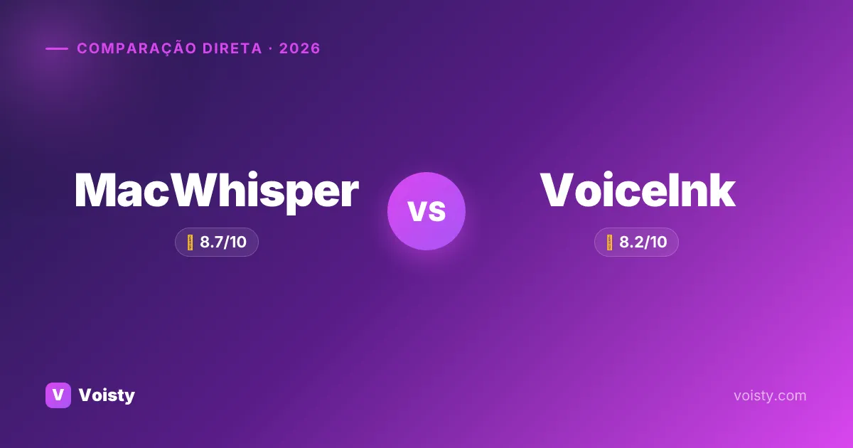 MacWhisper vs VoiceInk