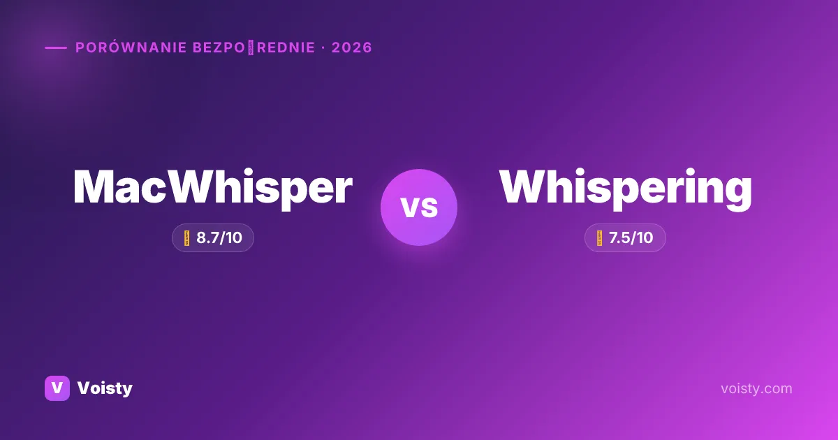 MacWhisper vs Whispering