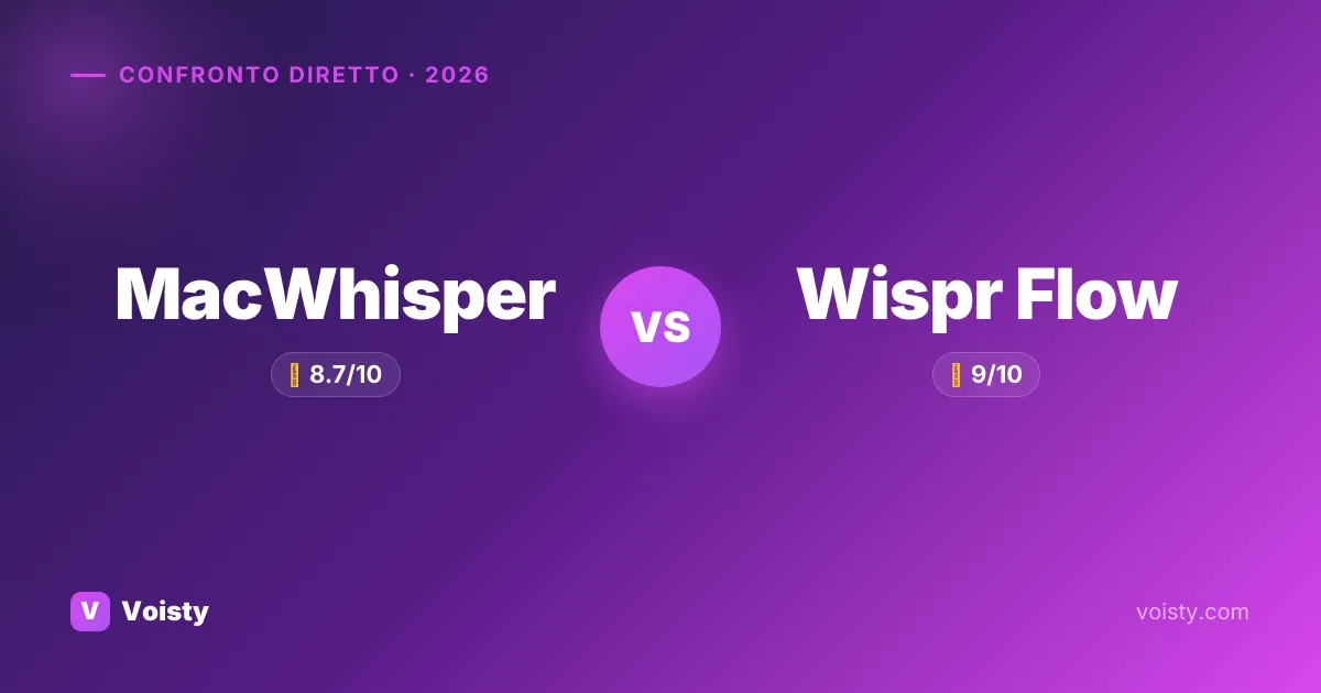 MacWhisper vs Wispr Flow