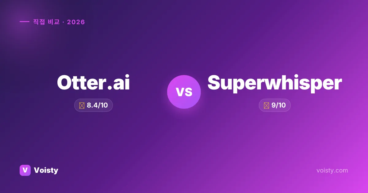 Otter.ai vs Superwhisper