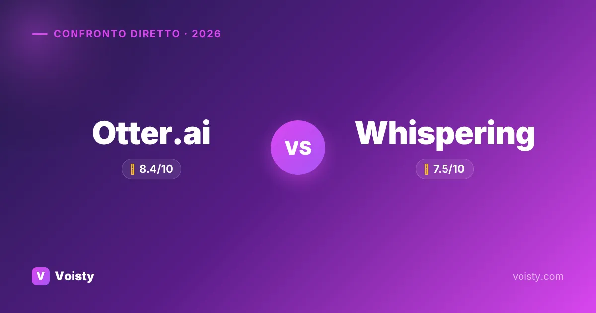 Otter.ai vs Whispering
