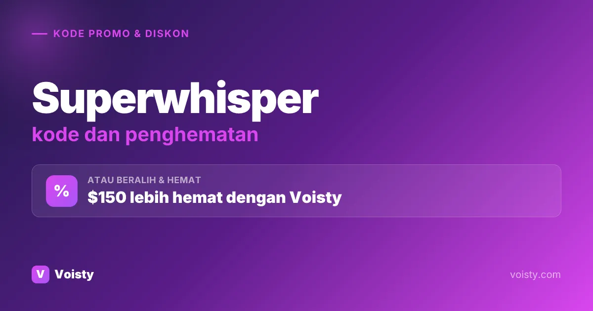 Kode promo Superwhisper