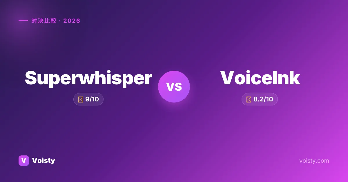 Superwhisper vs VoiceInk