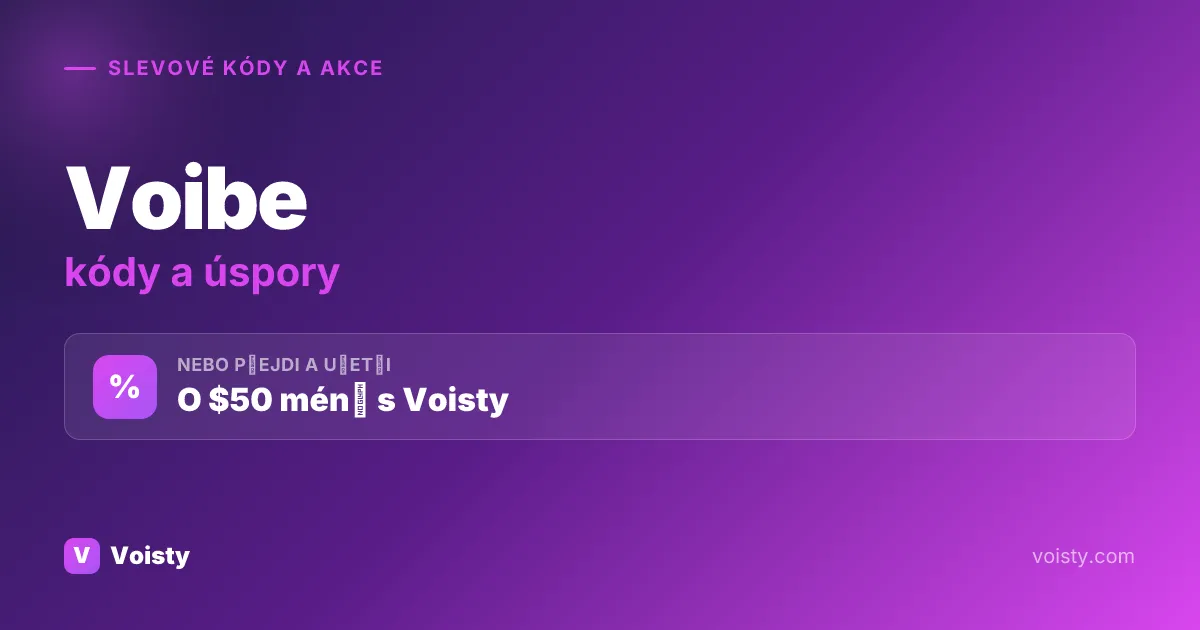 Promo kódy Voibe