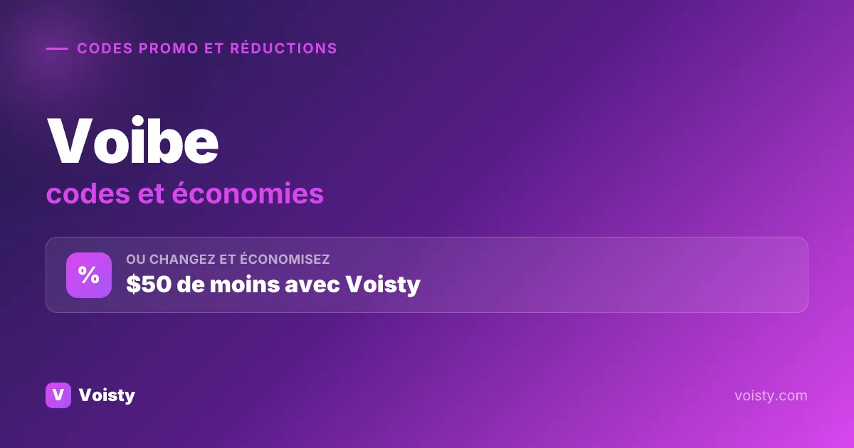 Codes promo Voibe