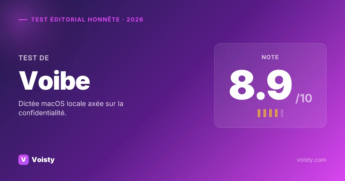 Test honnête de Voibe
