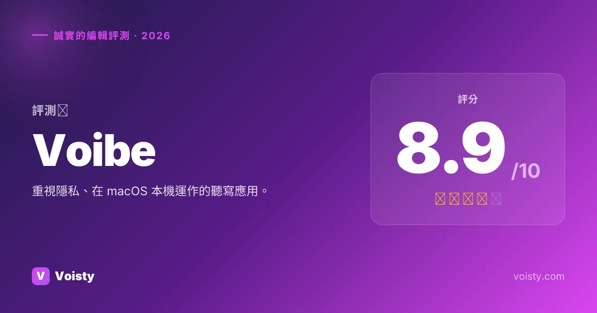Voibe 誠實評測