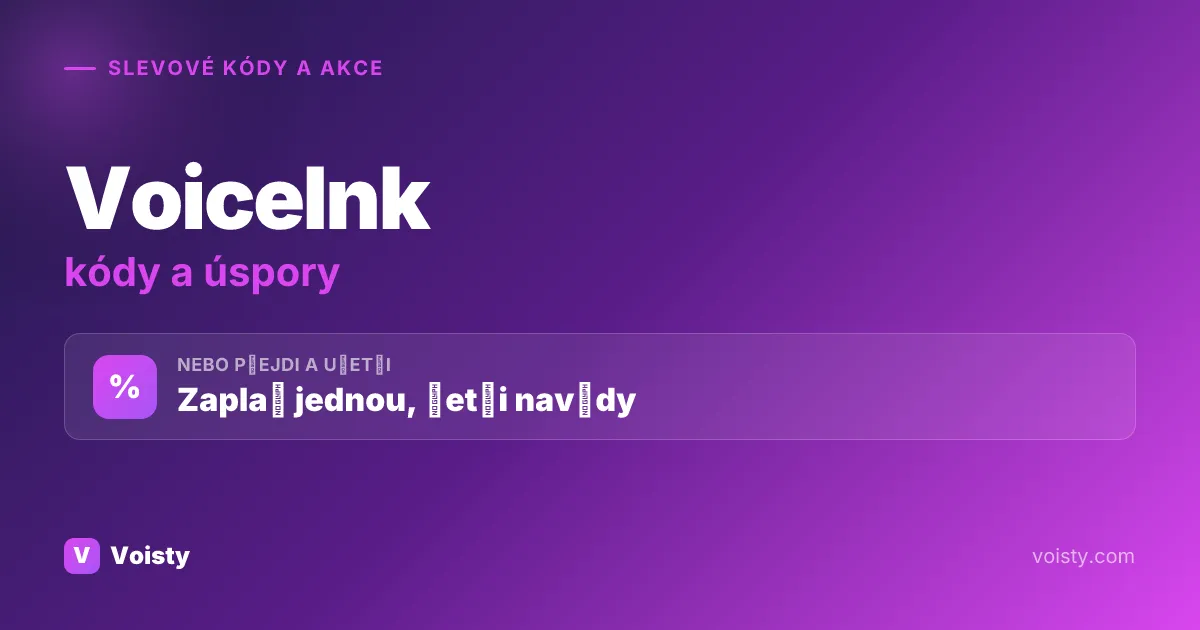 Promo kódy VoiceInk