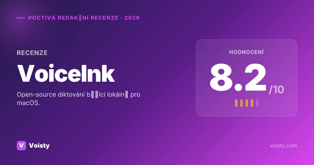 Poctivá recenze VoiceInk
