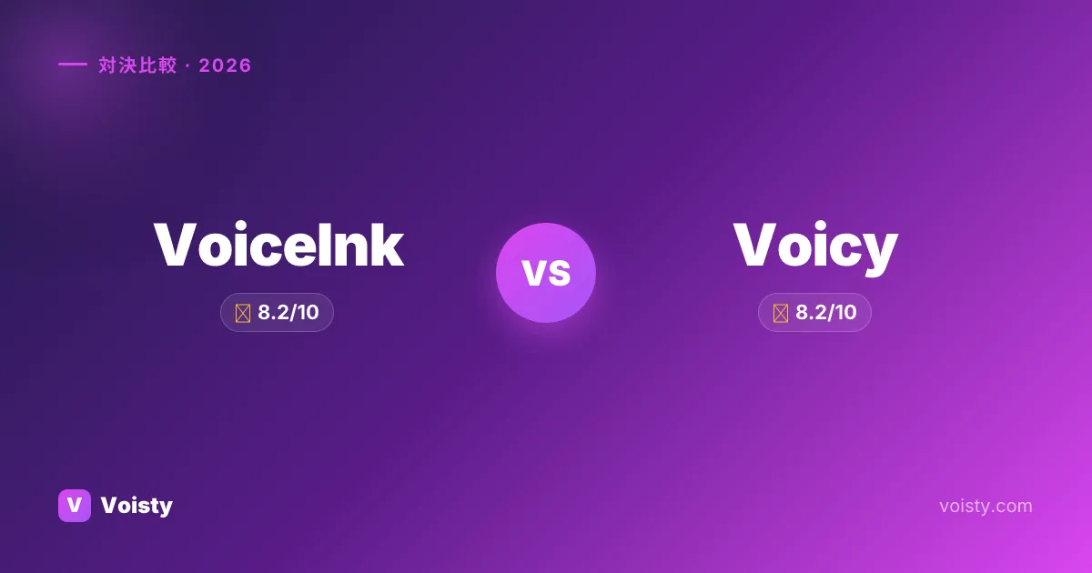 VoiceInk vs Voicy