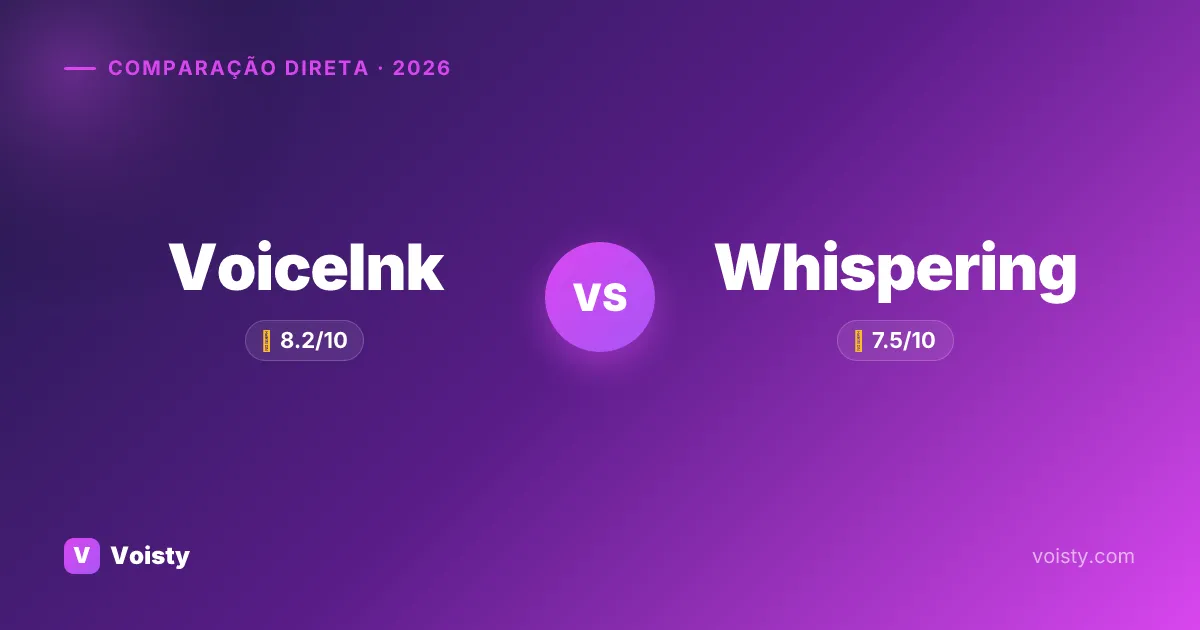 VoiceInk vs Whispering