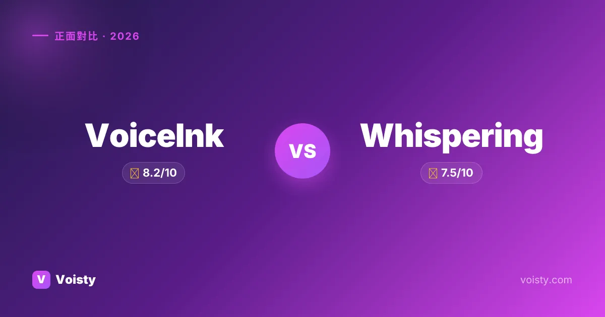 VoiceInk vs Whispering