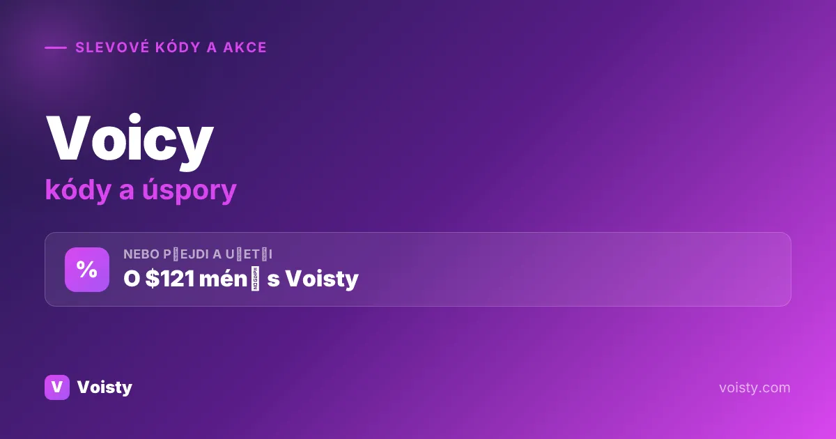 Promo kódy Voicy