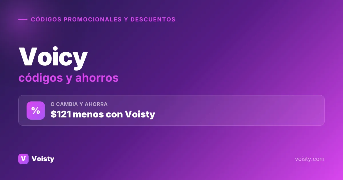 Códigos promocionales de Voicy
