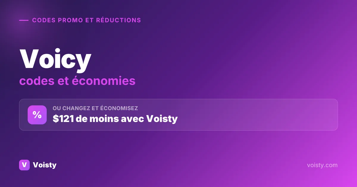 Codes promo Voicy