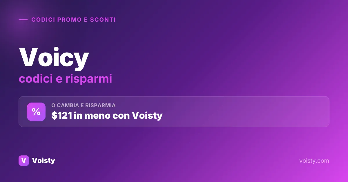 Codici promo Voicy