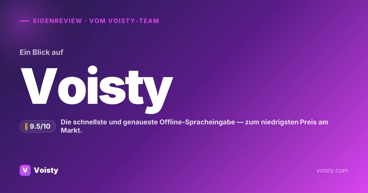 Voisty ehrlicher Test