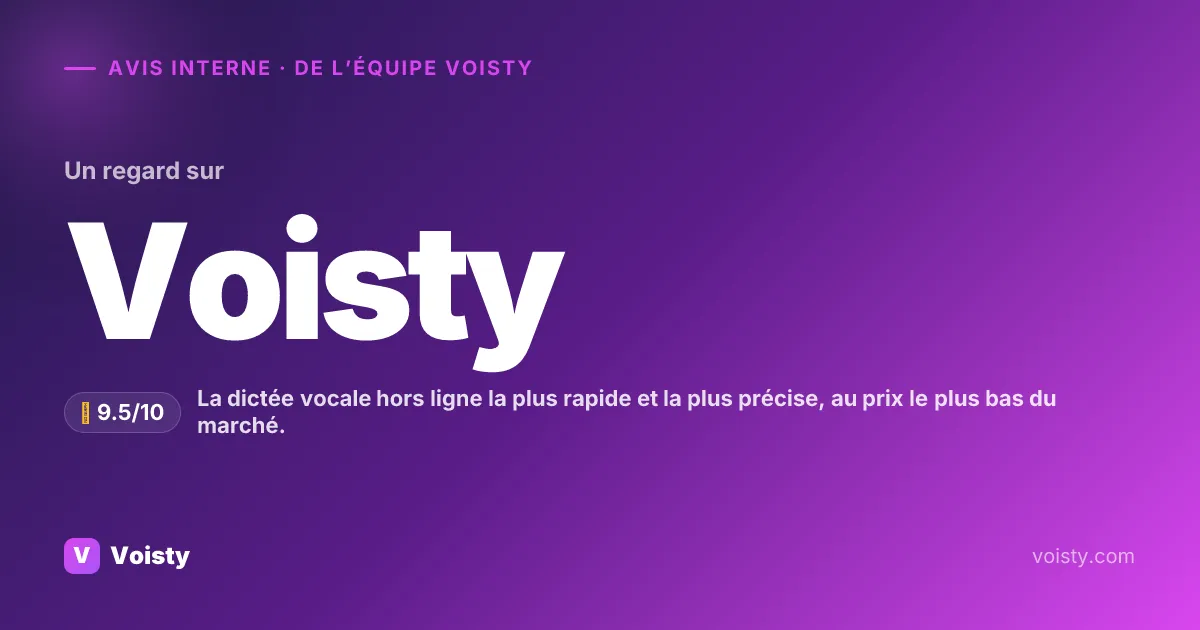 Test honnête de Voisty