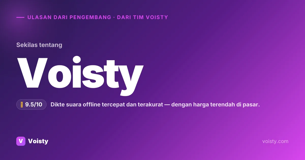Ulasan jujur Voisty