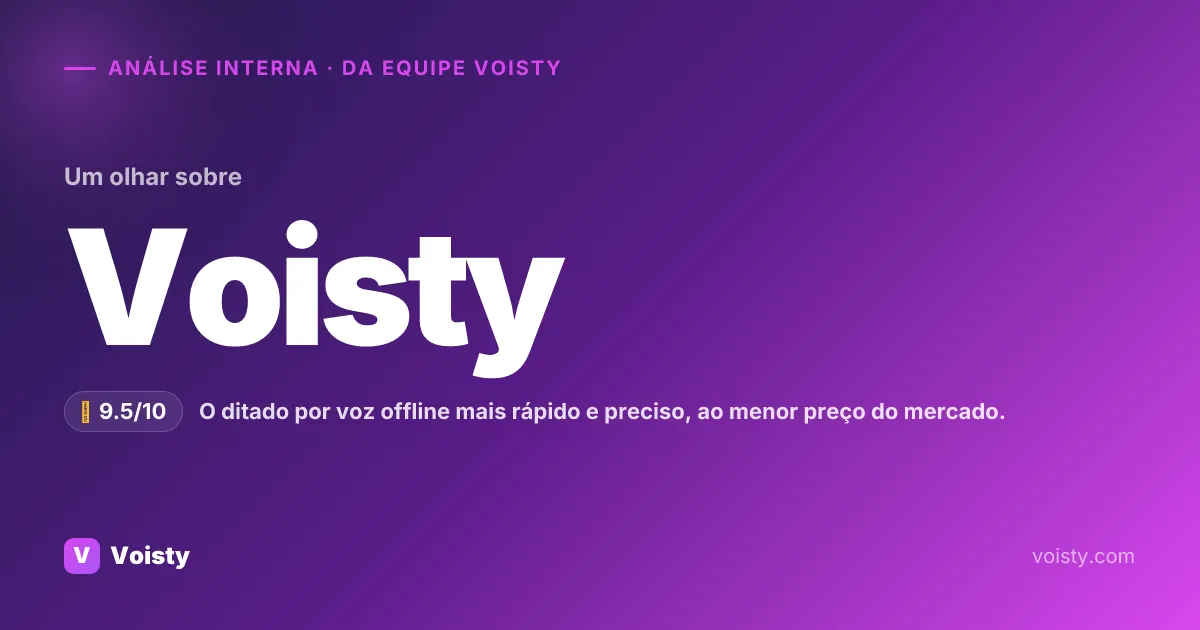 Análise honesta do Voisty