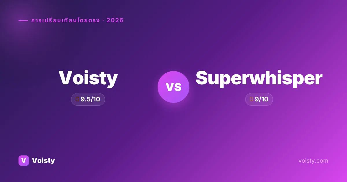 Voisty vs Superwhisper