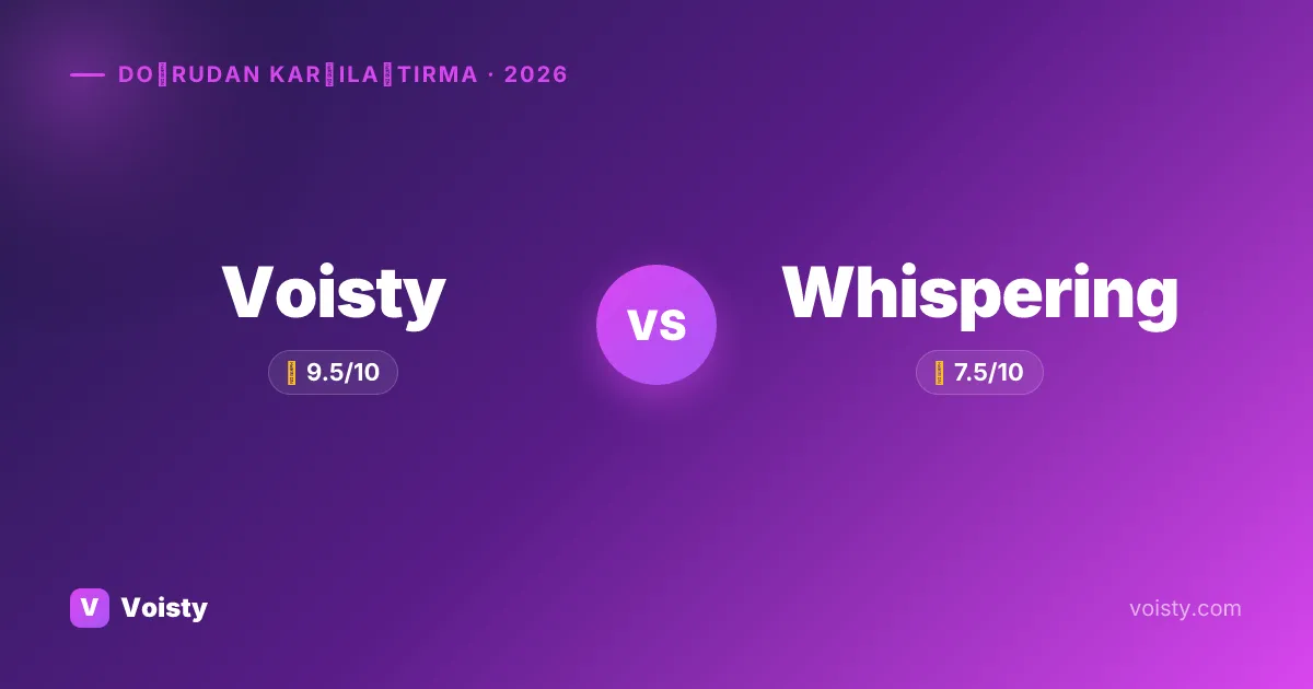 Voisty vs Whispering