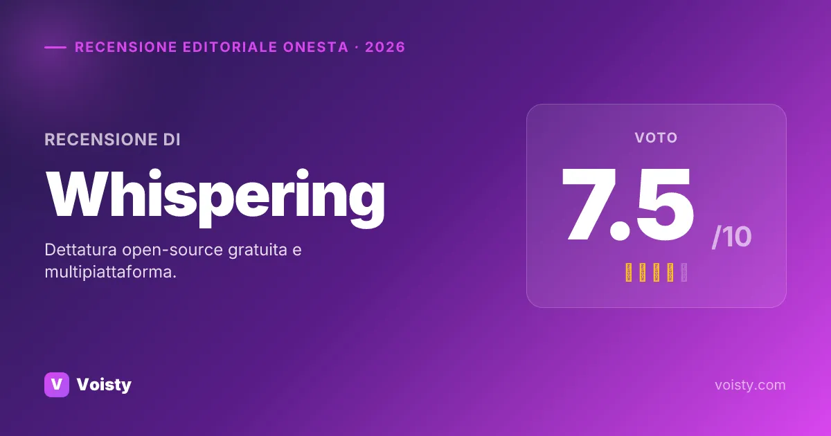 Recensione onesta di Whispering