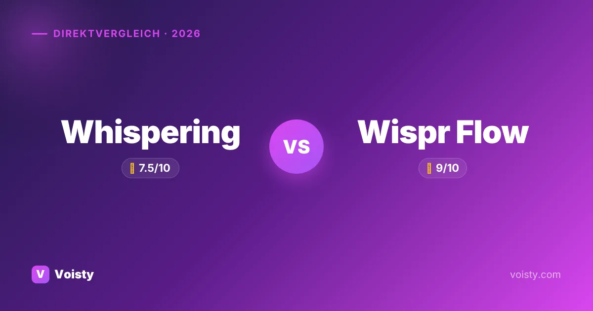 Whispering vs Wispr Flow