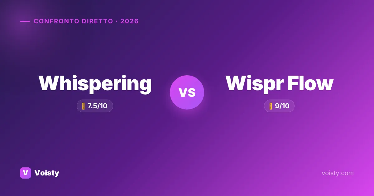 Whispering vs Wispr Flow
