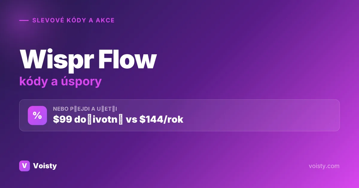 Promo kódy Wispr Flow