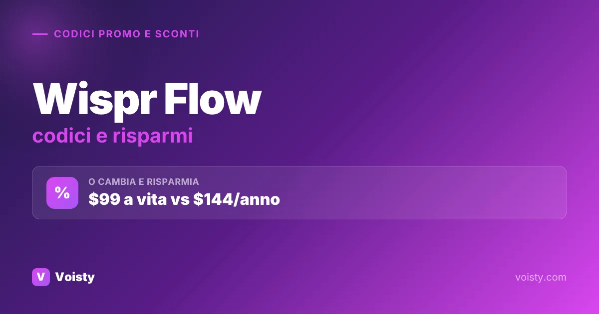 Codici promo Wispr Flow