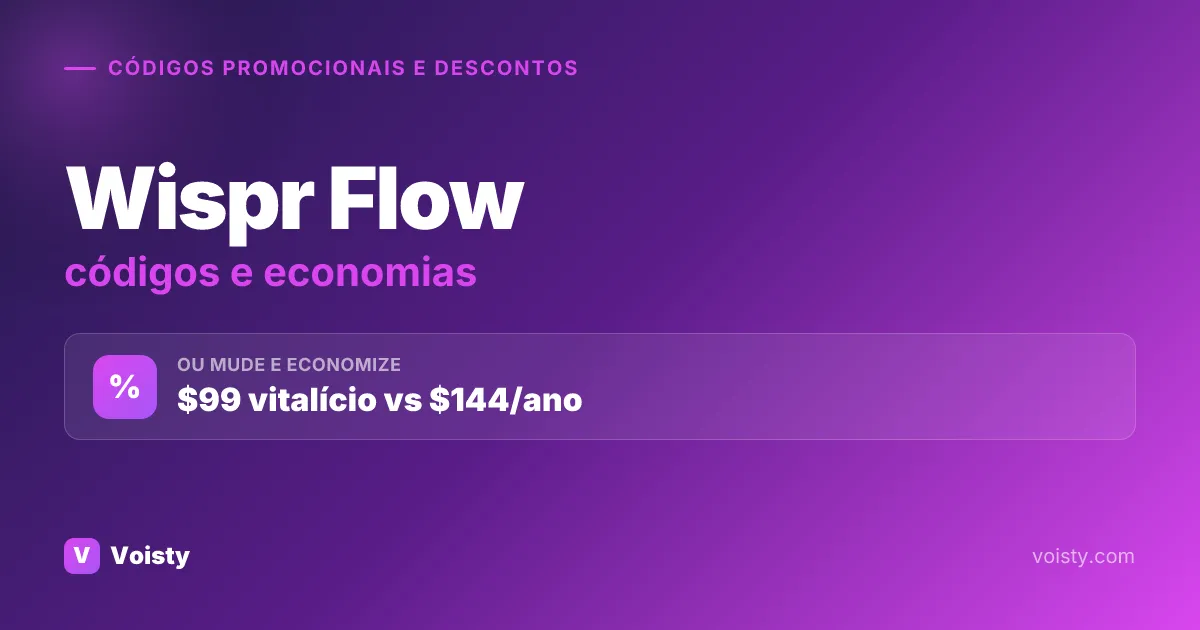 Códigos promocionais Wispr Flow