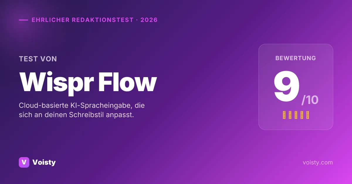 Wispr Flow ehrlicher Test