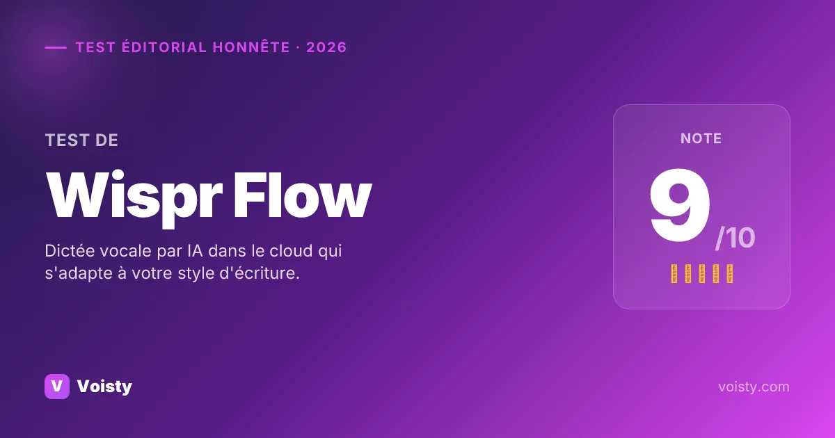 Test honnête de Wispr Flow