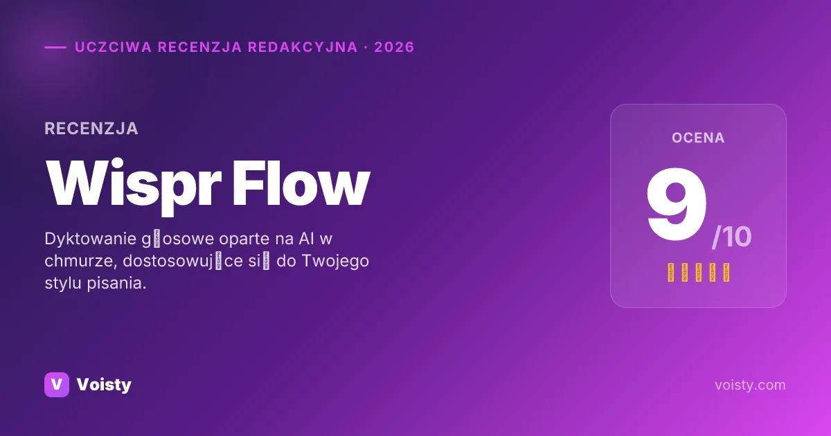 Uczciwa recenzja Wispr Flow